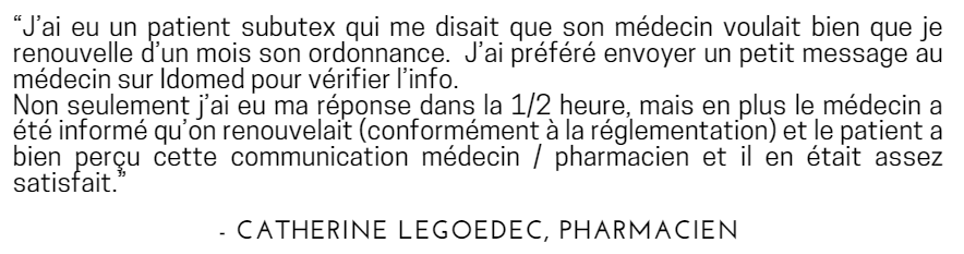 Catherine Legoedec pharmacienne