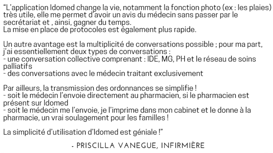 Priscilla Vanegue infirmière